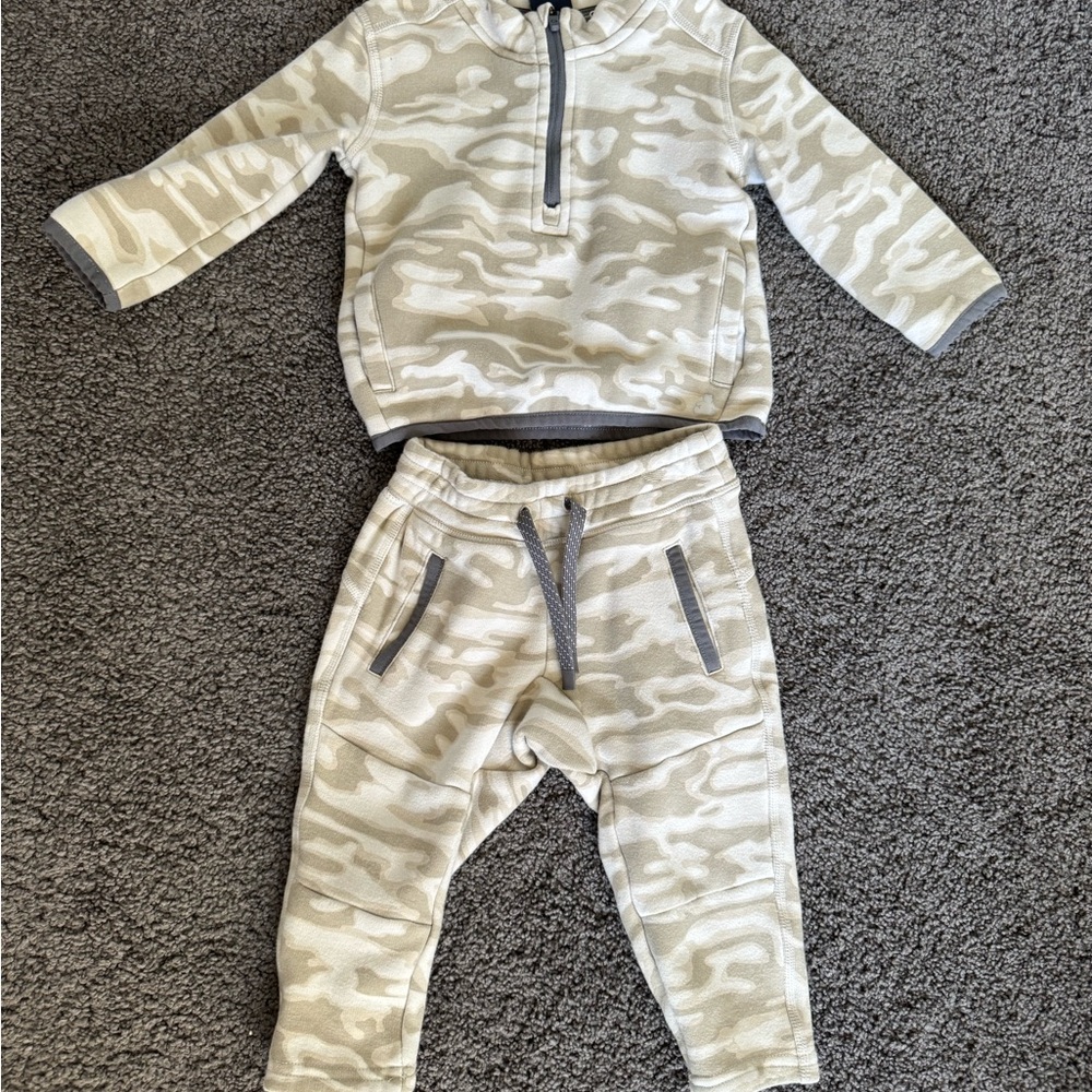 Kids Camouflage Sweatshirt and Joggers Set
